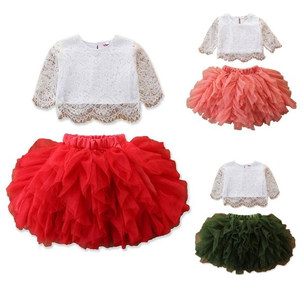 clothing sets children girls clothes set fashion lace long sleeve t-shirt tutu skirt dress outfit toddler outfits girl, White
clothing sets children girls clothes set fashion lace long sleeve t-shirt tutu skirt dress outfit toddler outfits girl, White