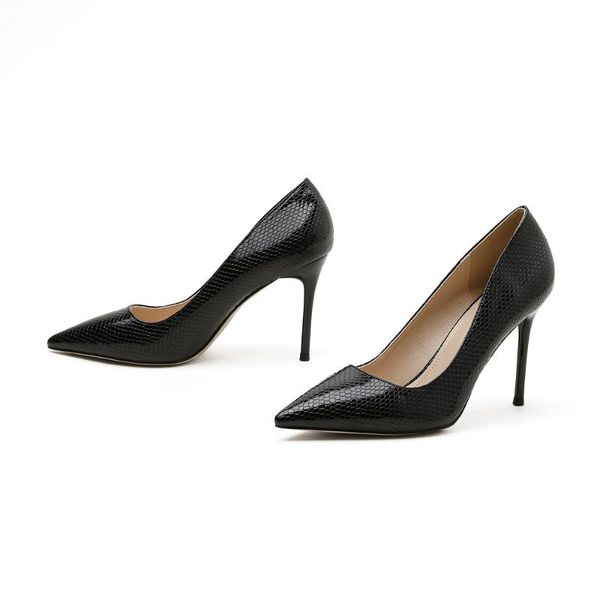 dress shoes women's high heels 2021 autumn fashion pointed snake pattern shallow mouth stiletto in sizes 35 to 42, Black
dress shoes women's high heels 2021 autumn fashion pointed snake pattern shallow mouth stiletto in sizes 35 to 42, Black