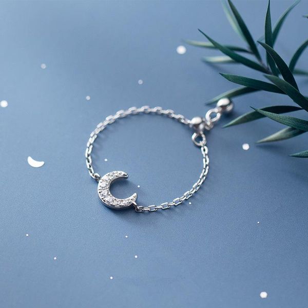 cluster rings s925 sterling silver zircons moon chain ring fine jewelry for women girl gifts accessories adjustable finger, Golden;silver
cluster rings s925 sterling silver zircons moon chain ring fine jewelry for women girl gifts accessories adjustable finger, Golden;silver