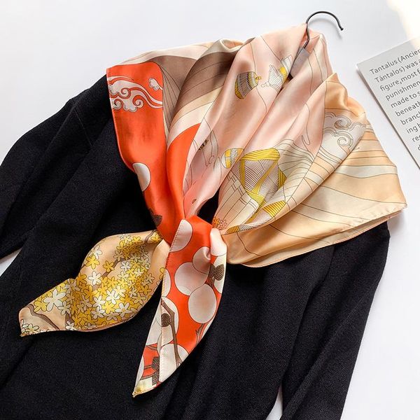 scarves style silk autumn winter 90cm square scarf women sunscreen beach shawl headscarf bandanna, Blue;gray
scarves style silk autumn winter 90cm square scarf women sunscreen beach shawl headscarf bandanna, Blue;gray