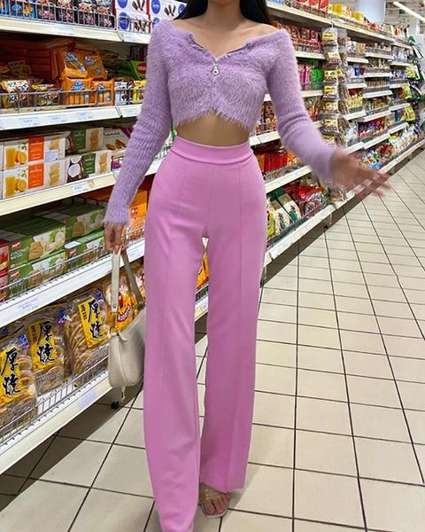 women's pants & capris sweet elegant pink straight women high waist solid color slim fit loose holiday casual fashion wide leg trousers, Black;white
women's pants & capris sweet elegant pink straight women high waist solid color slim fit loose holiday casual fashion wide leg trousers, Black;white
