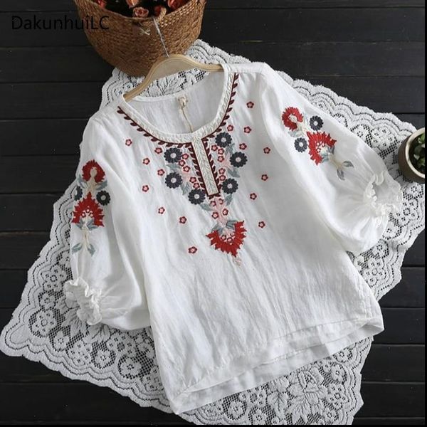 blusas femininas summer mori girl women blouses sweet flower embroidery lantern sleeve cotton linen female, White
blusas femininas summer mori girl women blouses sweet flower embroidery lantern sleeve cotton linen female, White