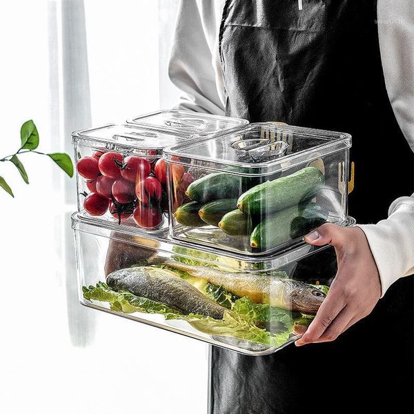 kitchen refrigerator fresh-keeping box transparent plastic grade vegetable fruit seafood storage bottles & jars
kitchen refrigerator fresh-keeping box transparent plastic grade vegetable fruit seafood storage bottles & jars