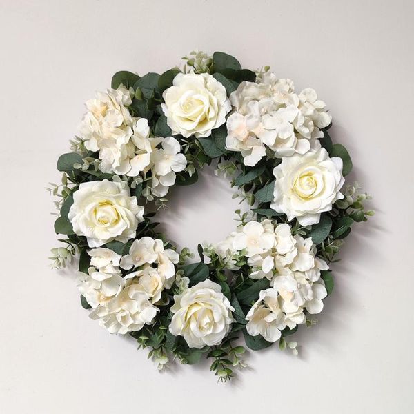decorative flowers & wreaths artificial white rose and hydrangea wreath green leaves eucalyptus garland for home decor door decoration
decorative flowers & wreaths artificial white rose and hydrangea wreath green leaves eucalyptus garland for home decor door decoration