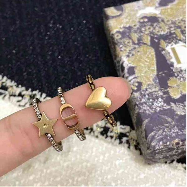 band rings finger dijia / d letter star heart three piece set loose mouth net red female, Silver
band rings finger dijia / d letter star heart three piece set loose mouth net red female, Silver