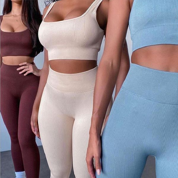 yoga clothes women tracksuits trousers vest sports bra fitness suit sleeveless high waist hip lift knitting tight fit solid colors comfortab, Gray
yoga clothes women tracksuits trousers vest sports bra fitness suit sleeveless high waist hip lift knitting tight fit solid colors comfortab, Gray