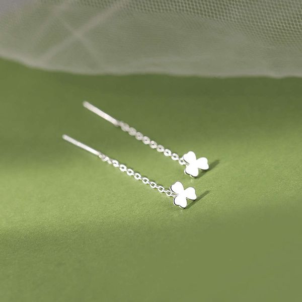 new products on the market 925 silver clover flower ear thread fresh lucky grass earrings cute earrings small earrings for women, Black
new products on the market 925 silver clover flower ear thread fresh lucky grass earrings cute earrings small earrings for women, Black