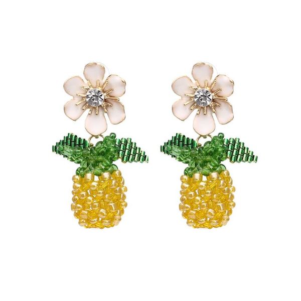 stud style hand-woven flower pineapple fashion cute all-match long earrings, Golden;silver
stud style hand-woven flower pineapple fashion cute all-match long earrings, Golden;silver