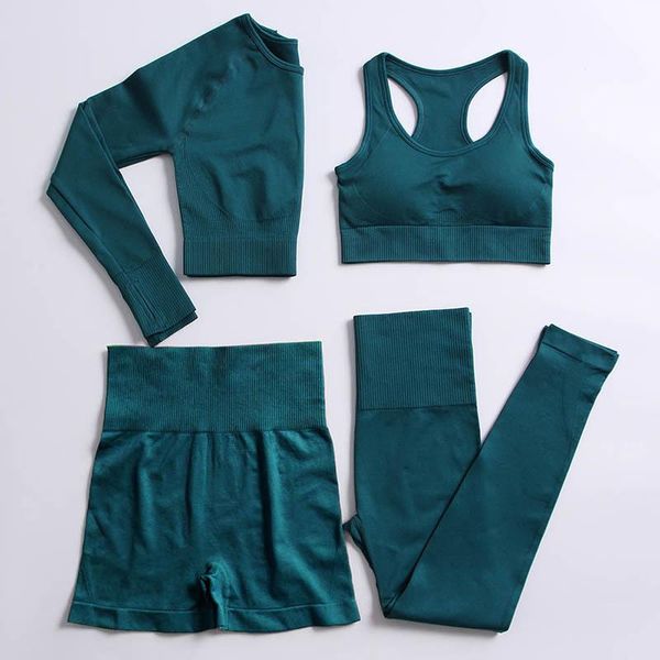 yoga outfit 2/3/4pcs women set seamless long sleeve workout shorts gym clothes solid color fitness vest high waist leggings sports suit
yoga outfit 2/3/4pcs women set seamless long sleeve workout shorts gym clothes solid color fitness vest high waist leggings sports suit
