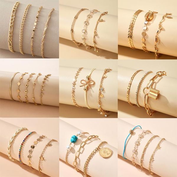 anklets tocona clear rhinesone leaf for women summer shell star multilayer gold color wafer bohemian jewelry accessories, Red;blue
anklets tocona clear rhinesone leaf for women summer shell star multilayer gold color wafer bohemian jewelry accessories, Red;blue