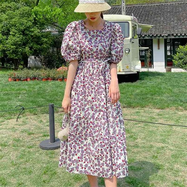 korean elegant flower print loose vacation dress vintage women puff sleeve high waist casual a line long vestidos robe 210519, Black;gray
korean elegant flower print loose vacation dress vintage women puff sleeve high waist casual a line long vestidos robe 210519, Black;gray