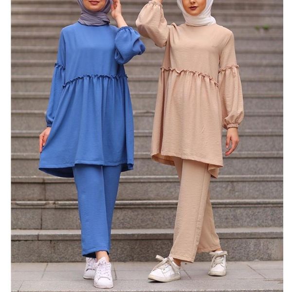 ethnic clothing 2021 2 piece set muslim women buttoned tunic + trousers double eid suits turkey blouse wide leg pants kaftan islamic clothes, Red
ethnic clothing 2021 2 piece set muslim women buttoned tunic + trousers double eid suits turkey blouse wide leg pants kaftan islamic clothes, Red