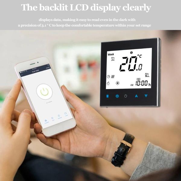 smart home control 1pc lcd display thermostat temperature controller for water/electric floor heating water/gas boiler works supplies
smart home control 1pc lcd display thermostat temperature controller for water/electric floor heating water/gas boiler works supplies