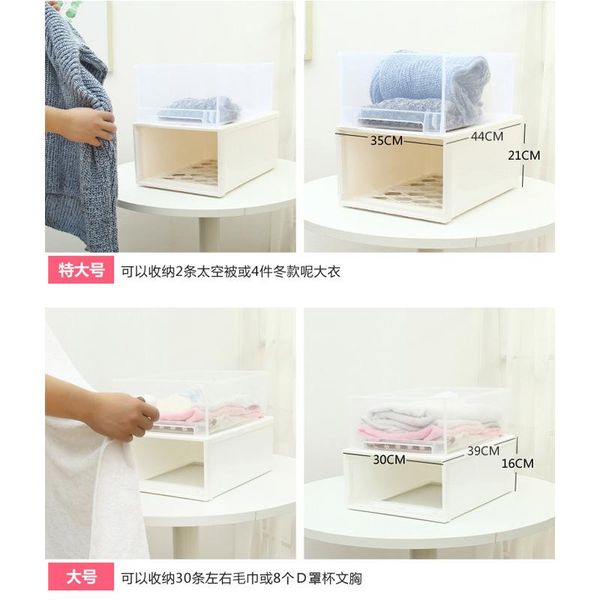 storage boxes & bins schef 1 pcs plastic collection cabinet drawer type clear clothes packing box color random
storage boxes & bins schef 1 pcs plastic collection cabinet drawer type clear clothes packing box color random