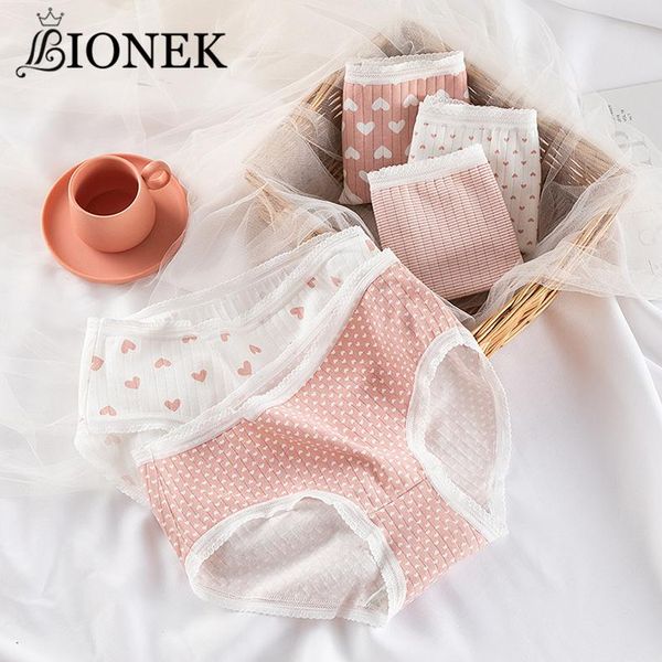 women's panties bionek sweet cotton love heart printed cute girls underwear breathable briefs lingerie seamless underpants, Black;pink
women's panties bionek sweet cotton love heart printed cute girls underwear breathable briefs lingerie seamless underpants, Black;pink