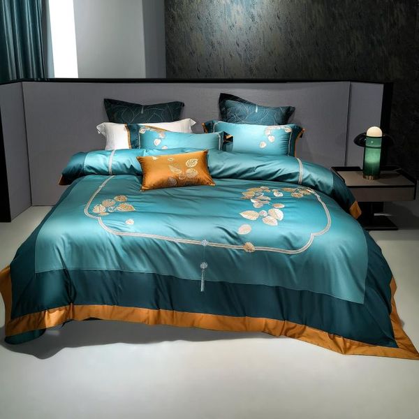 bedding sets 1000tc cotton set 4pcs green duvet cover flat sheet pillowcase embroidery bed for adult
bedding sets 1000tc cotton set 4pcs green duvet cover flat sheet pillowcase embroidery bed for adult