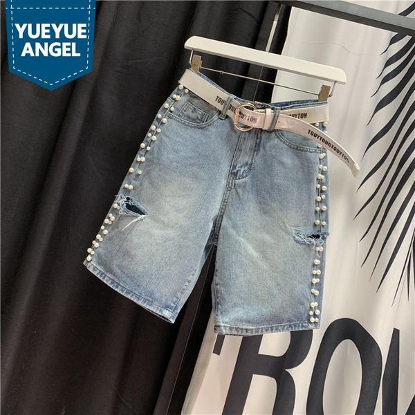 women's shorts korean preppy style summer fashion casual loose womens denim high waist embroidered flares hole ripped wide leg, White;black
women's shorts korean preppy style summer fashion casual loose womens denim high waist embroidered flares hole ripped wide leg, White;black