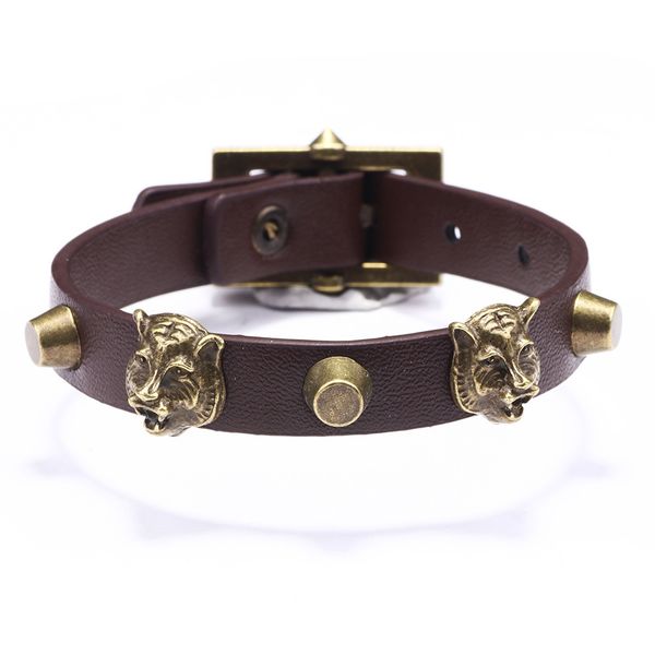 selling trend ancient bronze tiger head men's leather adjustable bracelet, Golden;silver
selling trend ancient bronze tiger head men's leather adjustable bracelet, Golden;silver