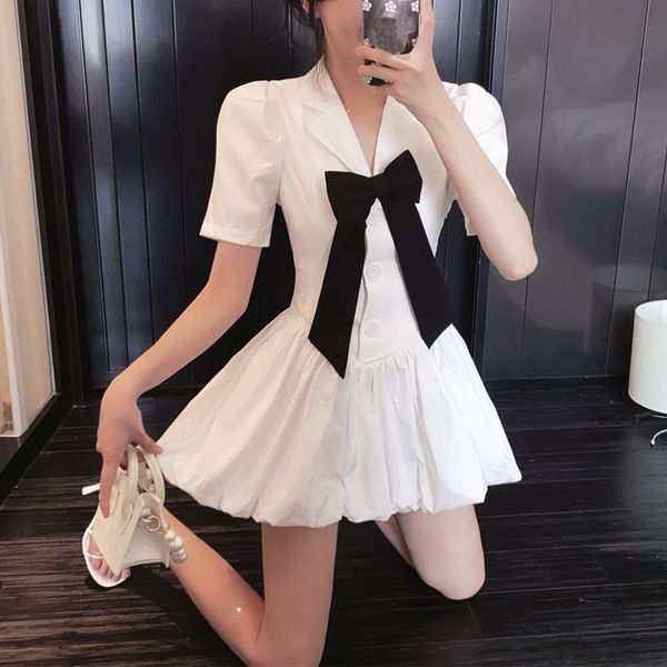 casual dresses korean short sleeve black elegant women v-neck basic bow design office lady summer y2k djlq, Black;gray
casual dresses korean short sleeve black elegant women v-neck basic bow design office lady summer y2k djlq, Black;gray