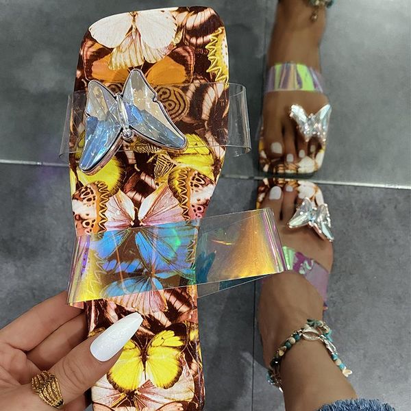 slippers 2021 women butterfly crystal transparent female square toe summer party slides ladies casual beach flat big size, Black
slippers 2021 women butterfly crystal transparent female square toe summer party slides ladies casual beach flat big size, Black