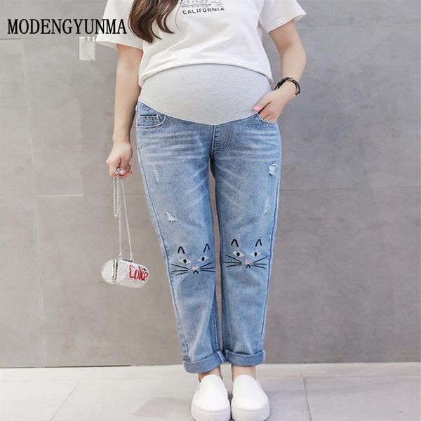 maternity jeans pregnant woman loose pencil pants elastic waist denim trousers pregnancy clothes pantalon maternal bottoms, White
maternity jeans pregnant woman loose pencil pants elastic waist denim trousers pregnancy clothes pantalon maternal bottoms, White