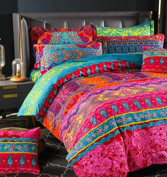 bedding sets vintage european american style national three four-piece quilt cover and pillowcases
bedding sets vintage european american style national three four-piece quilt cover and pillowcases