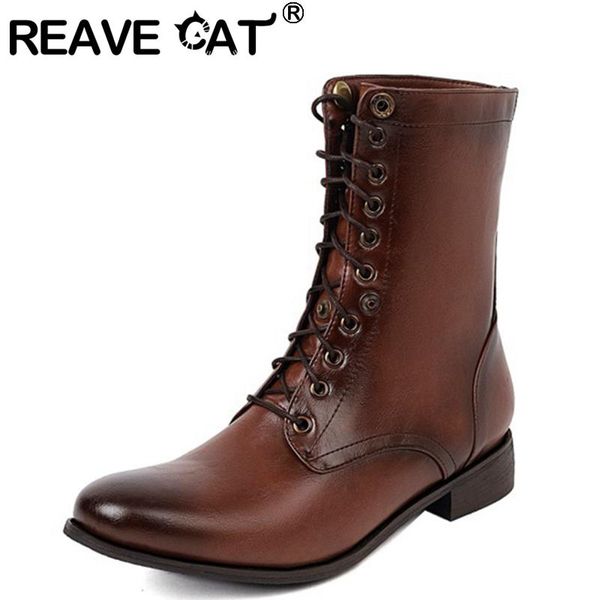 boots reave cat 2021 lady retro knight mid calf fold pointed toe lace up short plush low thick heel size 38-48 black brown a4426
boots reave cat 2021 lady retro knight mid calf fold pointed toe lace up short plush low thick heel size 38-48 black brown a4426
