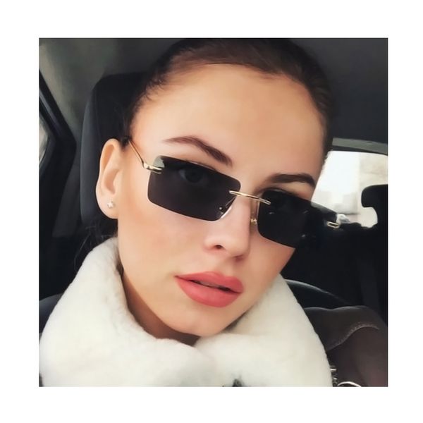 new trendy small size rectangle framels female sun glass women rimls ocean lens metal sunglass, White;black
new trendy small size rectangle framels female sun glass women rimls ocean lens metal sunglass, White;black