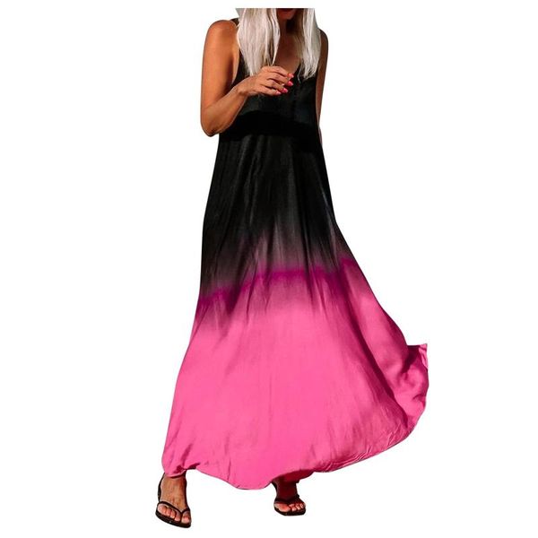 casual dresses summer dress women plus size gradient print v-neck sleeveless splice loose beach vestido de mujer, Black;gray
casual dresses summer dress women plus size gradient print v-neck sleeveless splice loose beach vestido de mujer, Black;gray
