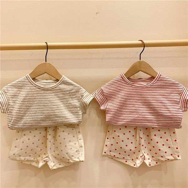 infant clothing baby boys girls striped t shirt short sleeve and dot shorts baby summer cotton clothes set, White;black
infant clothing baby boys girls striped t shirt short sleeve and dot shorts baby summer cotton clothes set, White;black
