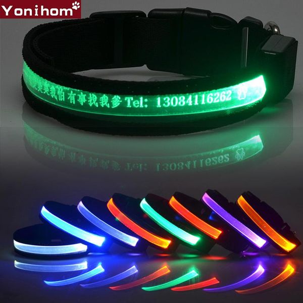 dog collars & leashes personalized collar usb rechargeable led night safety luminous glowing walk
dog collars & leashes personalized collar usb rechargeable led night safety luminous glowing walk