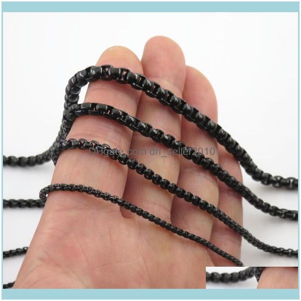necklaces pendants jewelry2/3/4/5mm width black color 316l stainless steel square o link chain necklace for man & women fashion jewelry chai, Silver 
necklaces pendants jewelry2/3/4/5mm width black color 316l stainless steel square o link chain necklace for man & women fashion jewelry chai, Silver