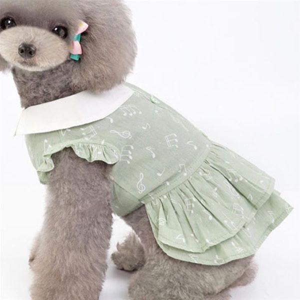 dog apparel pet spring summer cotton dress dogs breathable skirt musical notation patterns clothing cat clothes wedding for puppy
dog apparel pet spring summer cotton dress dogs breathable skirt musical notation patterns clothing cat clothes wedding for puppy
