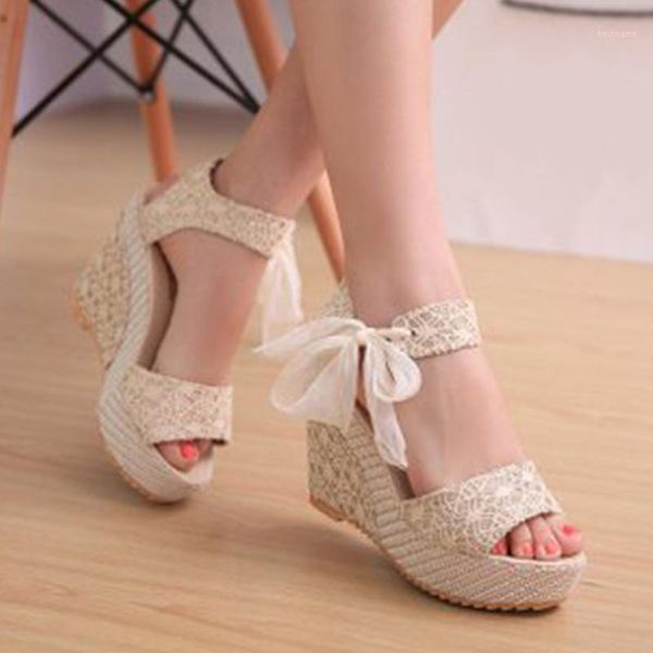 sandals summer women bowknot open toe pump high heel shoes wedge platform1, Black
sandals summer women bowknot open toe pump high heel shoes wedge platform1, Black