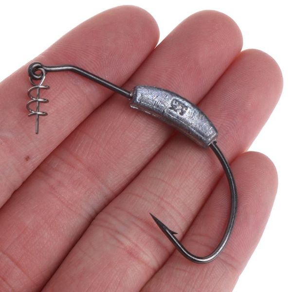 pcs/bag fishing hook lead barbed offset high carbon steel soft worm holder jig r58b hooks
pcs/bag fishing hook lead barbed offset high carbon steel soft worm holder jig r58b hooks