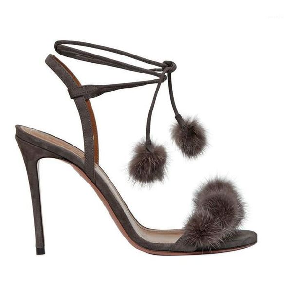 sandals abesire women fur ball embellished stiletto heels ankle strap female peep toe dress party shoes lady lace-up1, Black
sandals abesire women fur ball embellished stiletto heels ankle strap female peep toe dress party shoes lady lace-up1, Black