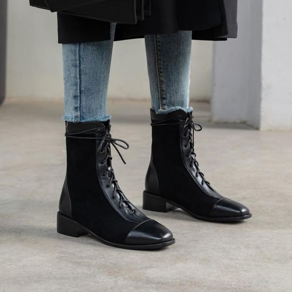 boots big size 9 10 11 12 women shoes ankle for ladies woman winter patchwork cross strap flat bottom, Black
boots big size 9 10 11 12 women shoes ankle for ladies woman winter patchwork cross strap flat bottom, Black