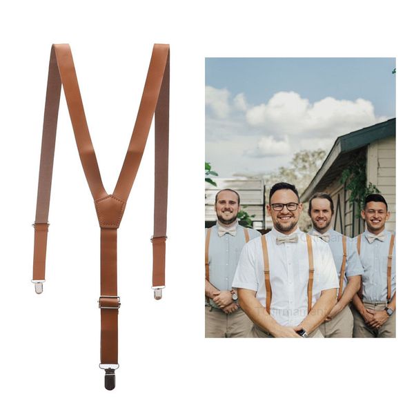 118*22cm mens womens pu leather suspenders y-back retro braces clip-on special occassion wear, Black;white
118*22cm mens womens pu leather suspenders y-back retro braces clip-on special occassion wear, Black;white