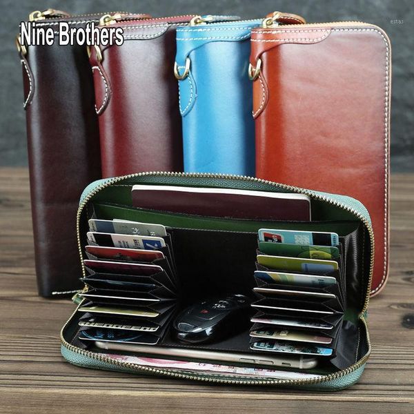 retro style genuine leather long wallet for men organizer zipper cover on the passport smart male card holder wallets1, Red;black
retro style genuine leather long wallet for men organizer zipper cover on the passport smart male card holder wallets1, Red;black