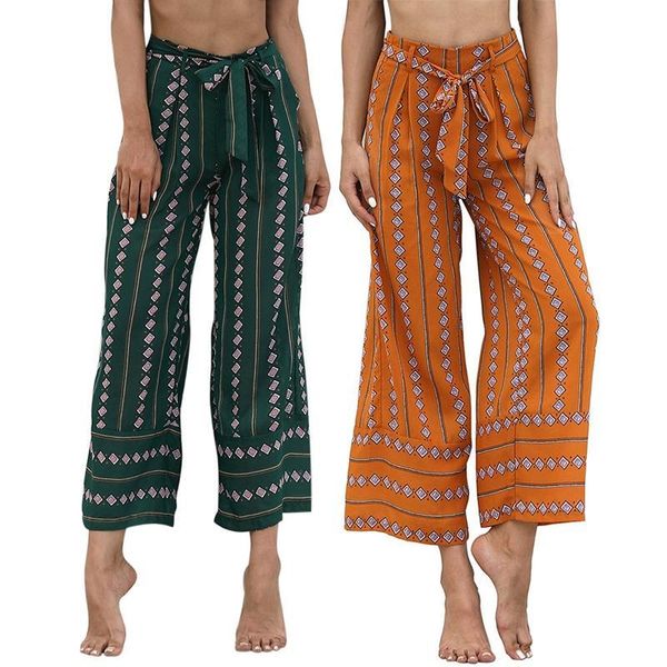 women's pants & capris 2021 ladies printed belt high waist loose straight nine points casual wide leg elegant style trousers, Black;white
women's pants & capris 2021 ladies printed belt high waist loose straight nine points casual wide leg elegant style trousers, Black;white