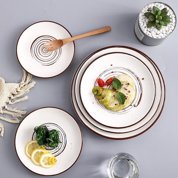 dishes & plates lingao ins ceramic tableware japanese, dessert, salad, afternoon tea, threaded shallow disc
dishes & plates lingao ins ceramic tableware japanese, dessert, salad, afternoon tea, threaded shallow disc