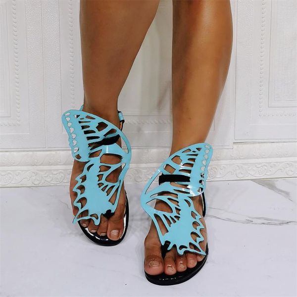 sandals pereira 2021 fashion simple style flat cute stitching butterfly shape blue flip flops size46, Black
sandals pereira 2021 fashion simple style flat cute stitching butterfly shape blue flip flops size46, Black