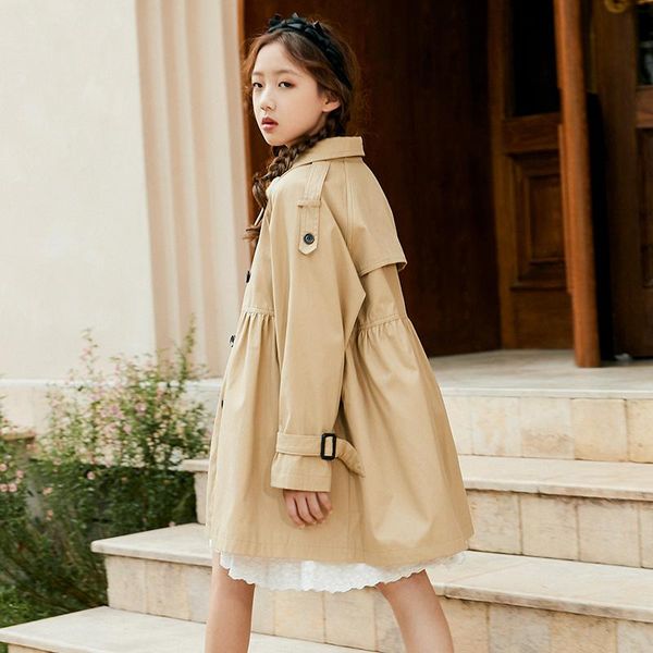 coat spring autumn long trench coats for girls clothes double-breasted jackets outerwear khaki big child teenager fashion windbreaker, Blue;gray
coat spring autumn long trench coats for girls clothes double-breasted jackets outerwear khaki big child teenager fashion windbreaker, Blue;gray