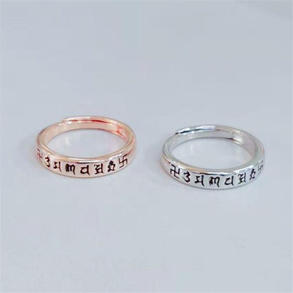 cluster rings drop promotion 2021 designer buddhism letters mantra inscription ring rose gold sliver adjustable women, Golden;silver
cluster rings drop promotion 2021 designer buddhism letters mantra inscription ring rose gold sliver adjustable women, Golden;silver