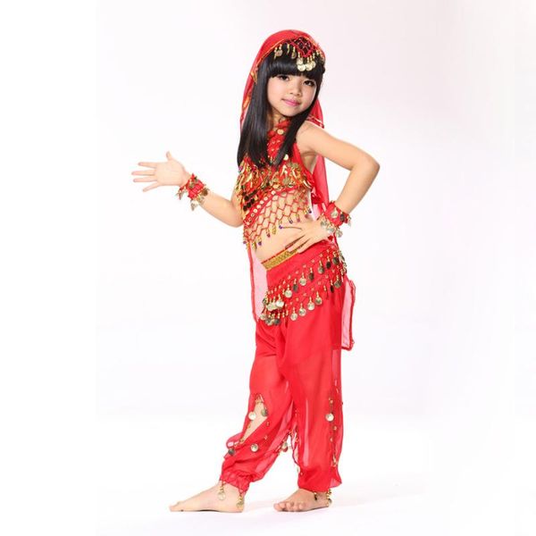 performance 5-piece set halter belly dancing coin belt, pants and headpiece wristband children dance wear costumes stage, Black;red
performance 5-piece set halter belly dancing coin belt, pants and headpiece wristband children dance wear costumes stage, Black;red