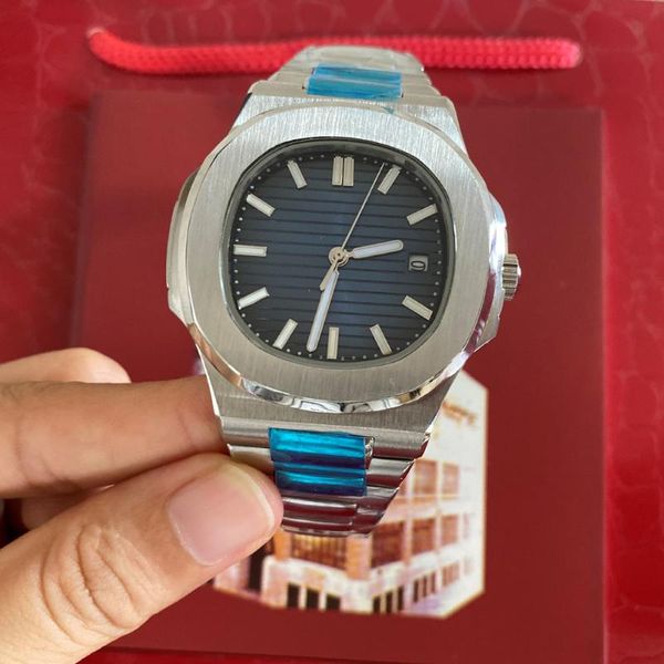 wristwatches classic automatic mechanical men watch 5711 sapphire glass back transparent black blue dial glide sooth second luminous watches, Slivery;brown
wristwatches classic automatic mechanical men watch 5711 sapphire glass back transparent black blue dial glide sooth second luminous watches, Slivery;brown