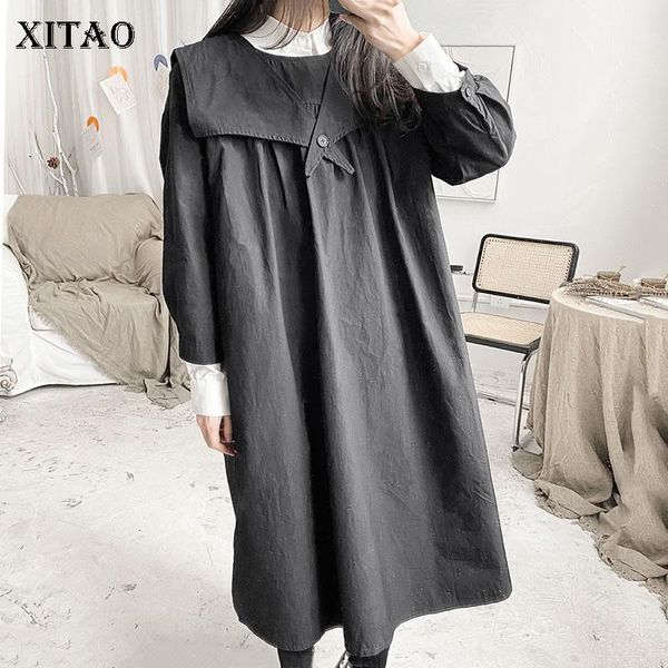 spring splicing sailor collar dress fashion solid color loose 2021 simplicity temperament women all-match zy5969 casual dresses, Black;gray
spring splicing sailor collar dress fashion solid color loose 2021 simplicity temperament women all-match zy5969 casual dresses, Black;gray