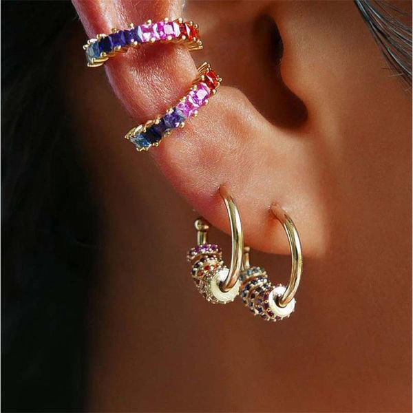 hoop & huggie crystal charms circle earrings for women 7 colors c shape earring korean trendy 2021, Golden;silver
hoop & huggie crystal charms circle earrings for women 7 colors c shape earring korean trendy 2021, Golden;silver