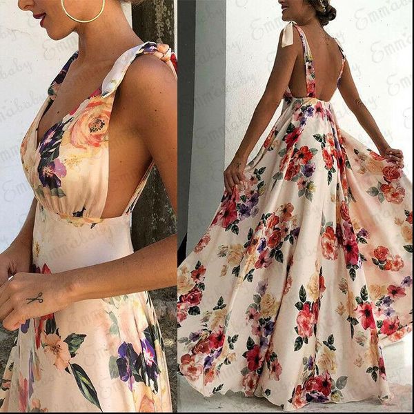 boho summer floral sleeveless womens dress v neck backless vintage long maxi ladies party evening beach sundress, Black;gray
boho summer floral sleeveless womens dress v neck backless vintage long maxi ladies party evening beach sundress, Black;gray