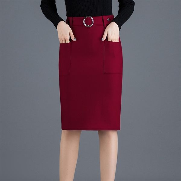 spring arrival high-waist back-split office skirts womens button ladies with pockets & metal ring 210527, Black
spring arrival high-waist back-split office skirts womens button ladies with pockets & metal ring 210527, Black